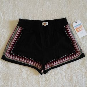 CALI 1850 Aztec🗿Embroidery Shorts - NWT